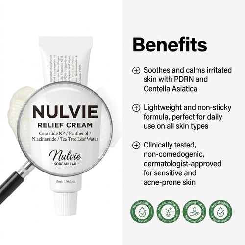 Nulvie Relief Cream I Daily Face Moisturizer (#1 Best Seller)